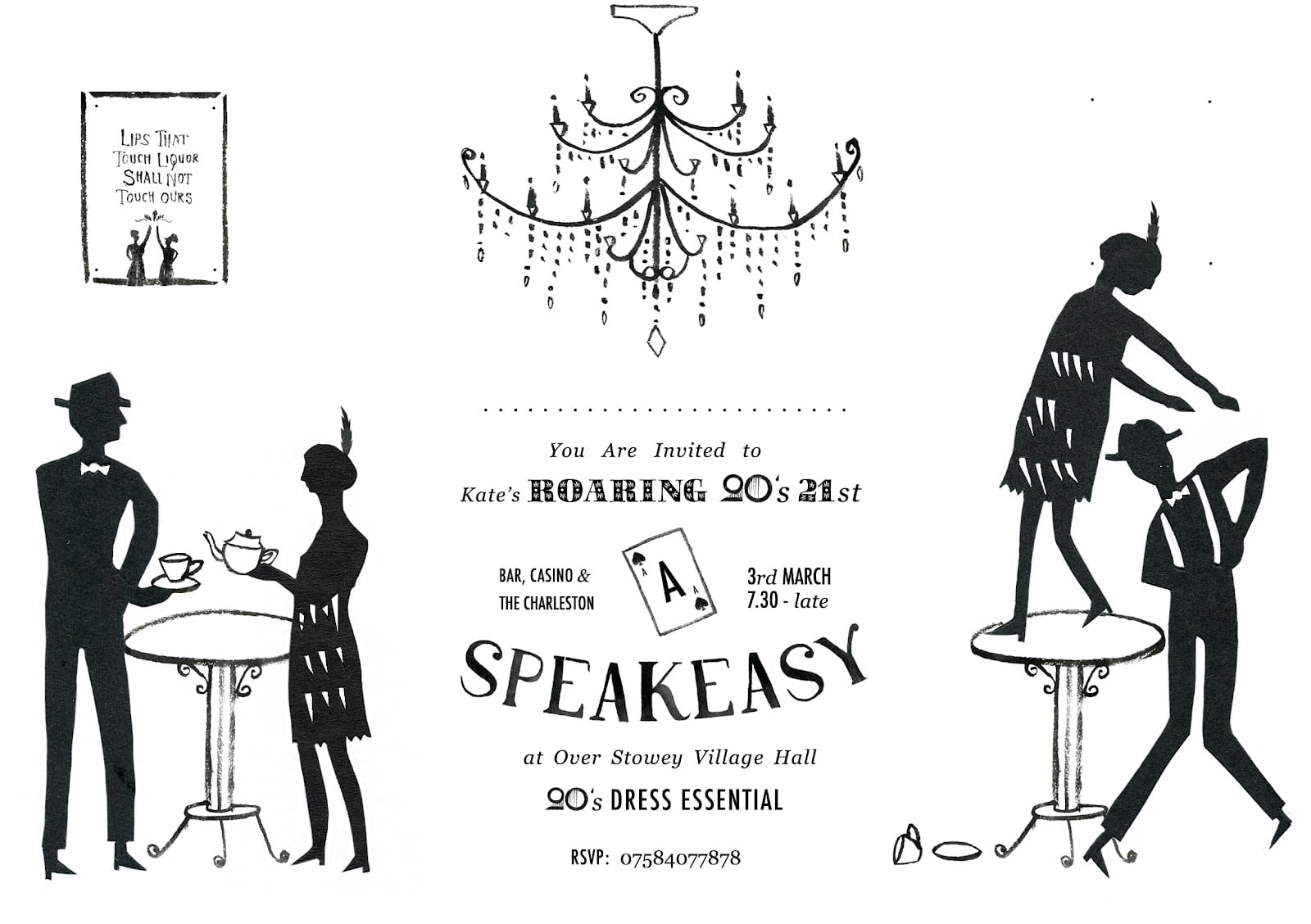 Doc    Speakeasy Party Invitations â Speakeasy Invite In Print